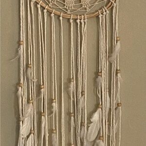Bohemian Cream Dreamcatcher Wall Hanging